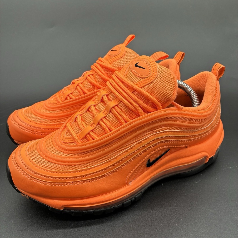 Nike Air Max 97 Atomic Orange Black Sneakers Women's 7.5 DM8338-800